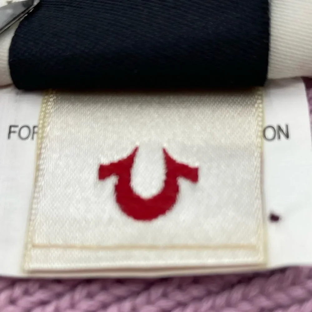 True Religion Brand Jeans Light Purple Beanie 100% Cotton